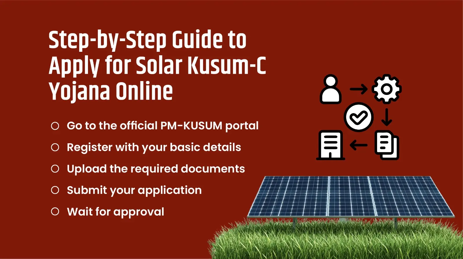 Step-by-Step Guide to Apply for Solar Kusum-C Yojana Online