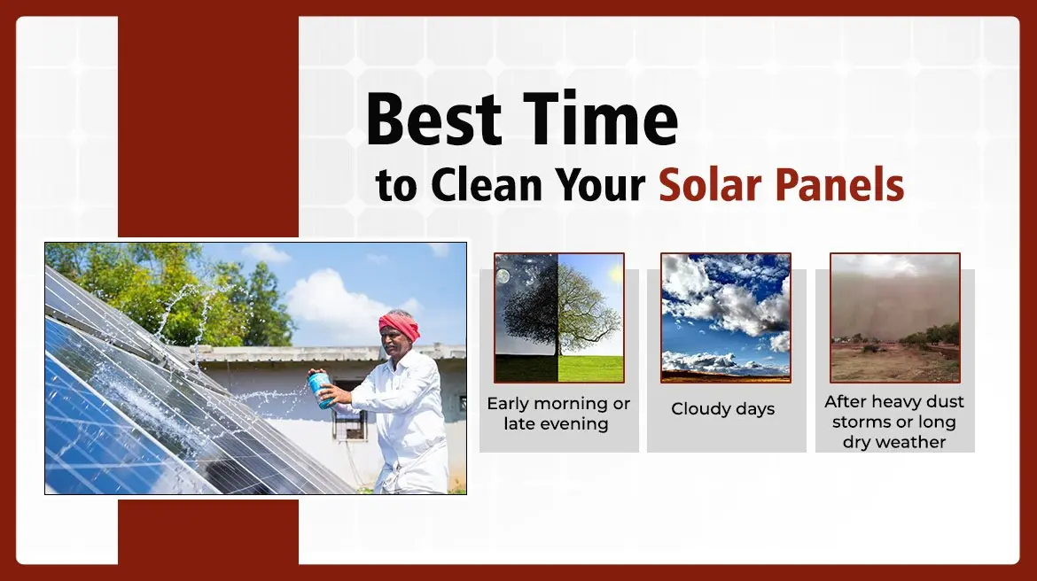 Best Time to Clean Your Solar Panels