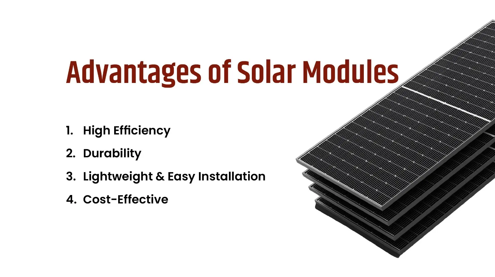 Advantages of solar modules 