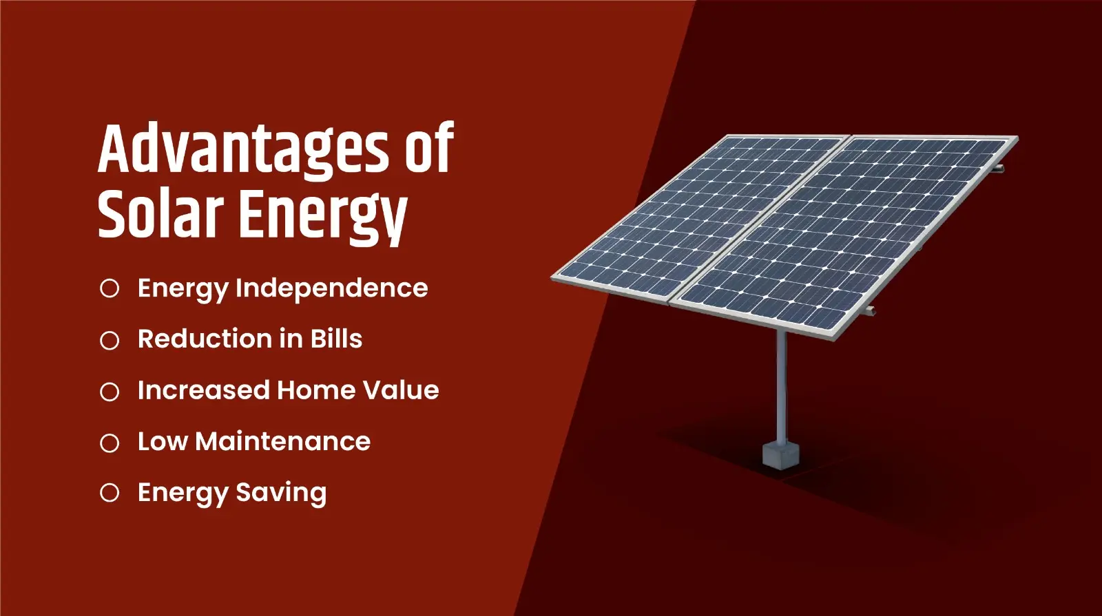 Advantages of solar energy