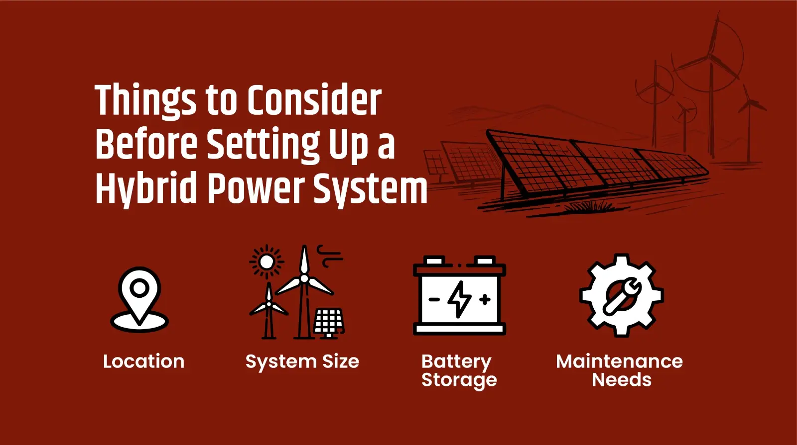 Things to Consider Before Setting Up a Hybrid Power System