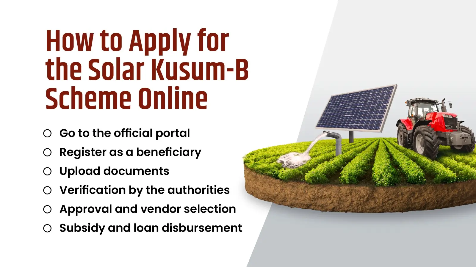 How to Apply for the Solar Kusum-B Scheme Online
