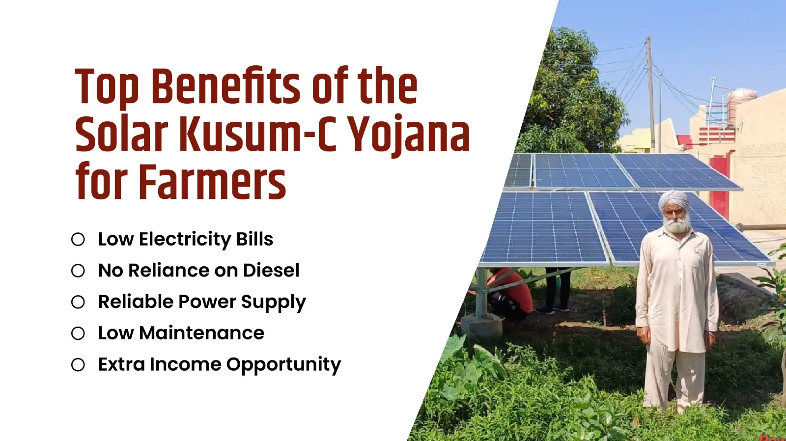Top Benefits of the Solar Kusum-C Yojana for Farmers