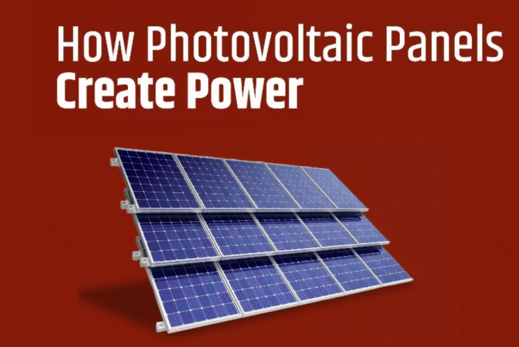Photovoltaic Panels Create Power