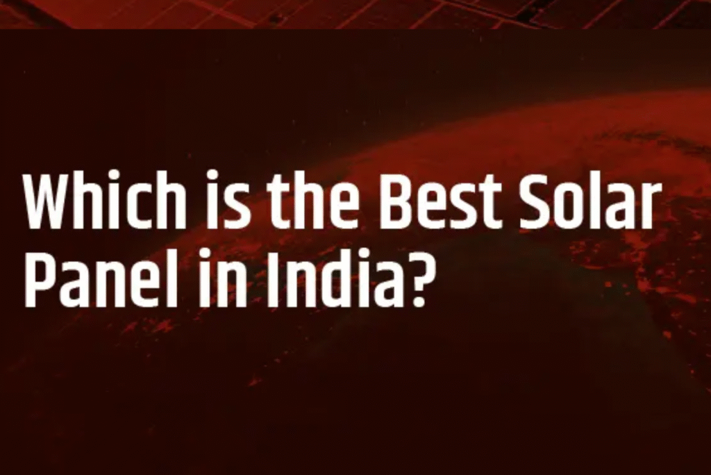 Best Solar Panel in India