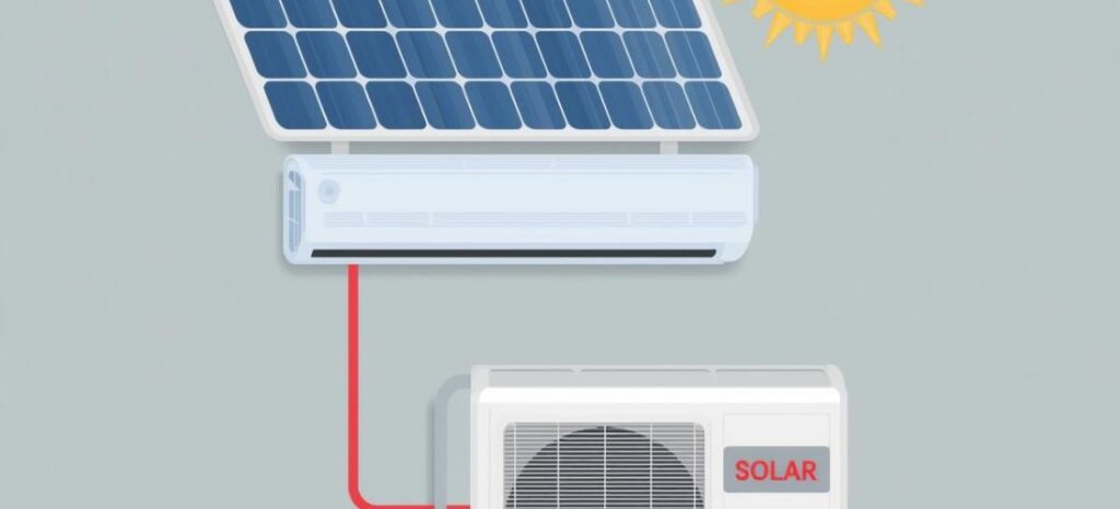 solar panels run an AC
