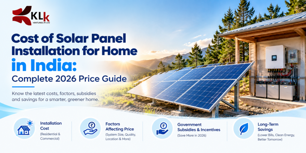 Cost of Solar Panel Installation for Home in India
